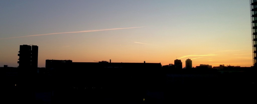 Berlin Sonnenuntergang Foto
