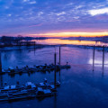 Foto der Woche Elbe Sonnenaufgang Eis