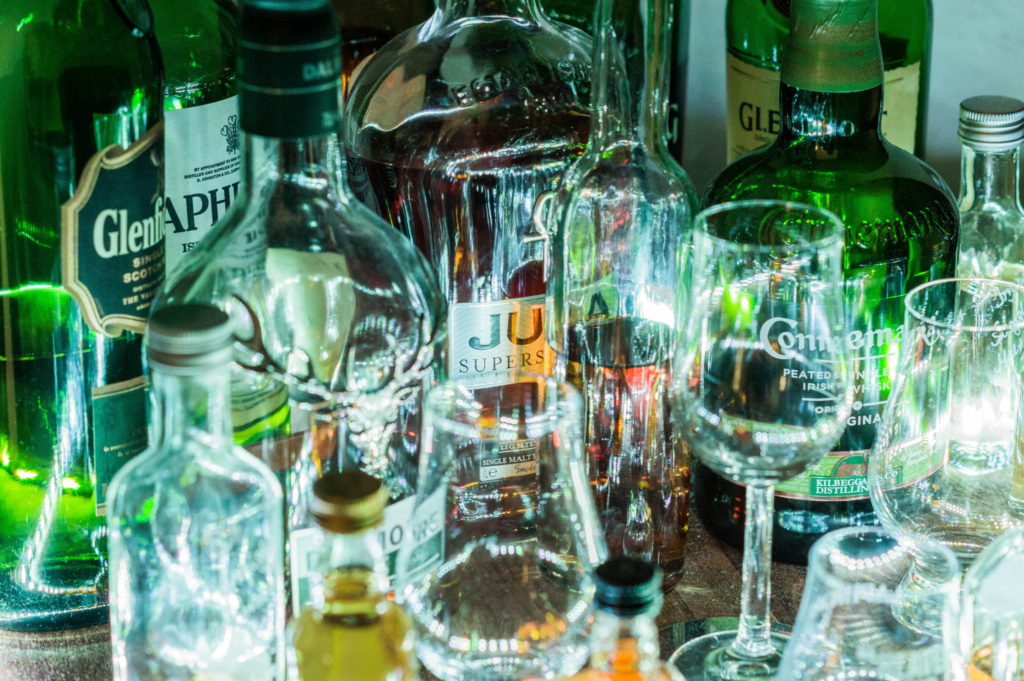 Whisky Flaschen Foto